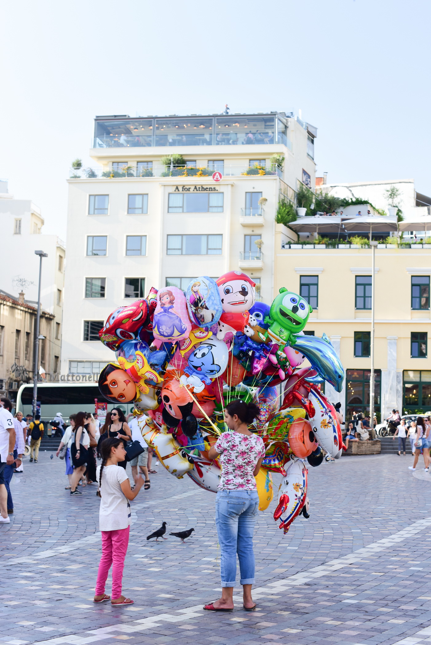 Athens city Balloon seller